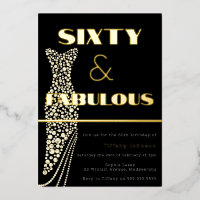 60 jaar en 60 jaar  dress Gold-uitgang