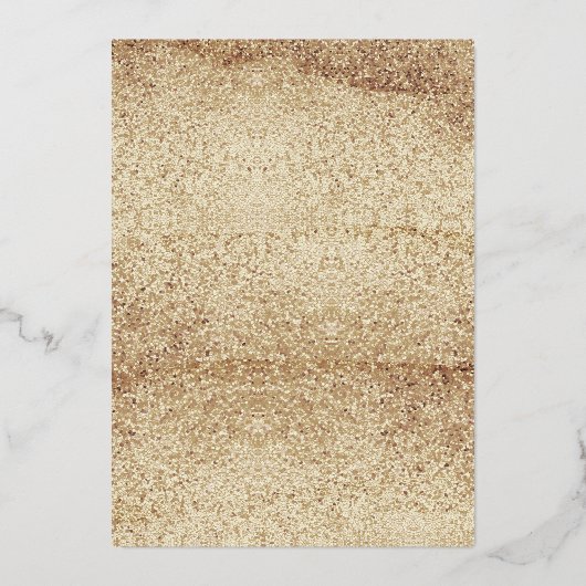 60 jaar en 60 jaar goudddgestressen folie uitnodiging (Achterkant)