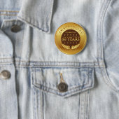 60 jaar Jubileum Gold Ronde Button 5,7 Cm (In situ)