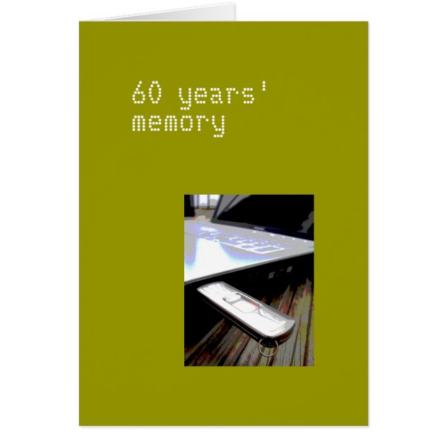 60 jaar kaart (Voorkant)