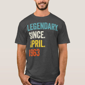60 jaar Legendary sinds april 1963 60e verjaardag2 T-shirt
