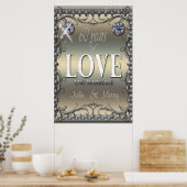 60 jaar liefde poster (Keuken)