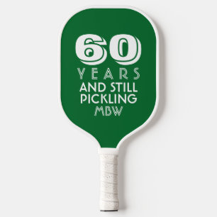 60 jaar nog steeds Aangepaste tekstpagina selecter Pickleball Paddle