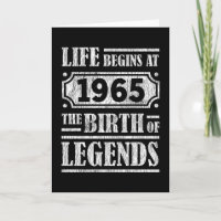 60 jaar oud 1965 Geboorte van de legende 60ste ver