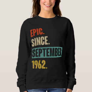 60 Jaar Oud 60e Verjaardag Dag Epic Sinds Septemb Trui