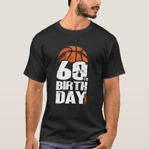 60 jaar oud Basketball 60e verjaardag T-shirt