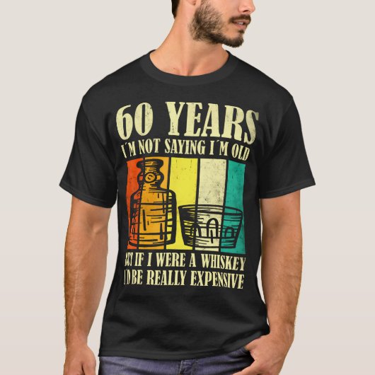 60 Jaar Oud  Bourbon  Whiskey 60th T-shirt (Voorkant)