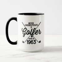 60 jaar oud Golfer Golfing 1963 Golfer's 60ste