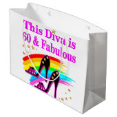 60 JAAR OUD SHOW KONINGIN LARGE CADEAUTASJE (Achterkant Gekanteld)