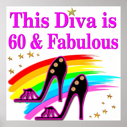 60 JAAR OUD SHOW KONINGIN POSTER (Voorkant)