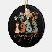 60 jaar oud T-shirt 1963 60e verjaardag Keramisch Ornament (Links)