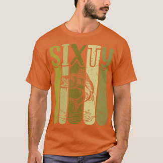 60 jaar oud Walleye Vist 60e verjaardag T-shirt