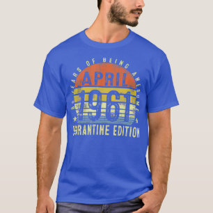 60 jaar oude 60e verjaardag april 1961 t-shirt