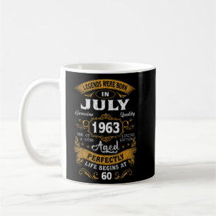 60 jaar oude 60e verjaardag Gift Legends Geboren i Koffiemok