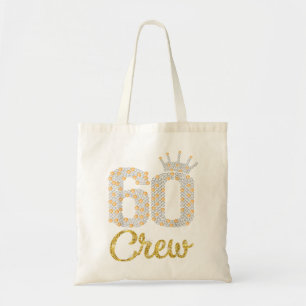 60 jaar oude cadeautjes 60 bemanningsleden 60e ver tote bag