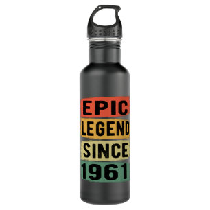 60 jaar oude dag 1961 Epic Legend 61st Birthday Waterfles