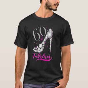 60 jaar oude Fabulous Diamond Crown Shoes 6 T-shirt