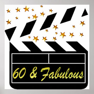 60 JAAR OUDE FILMSTER POSTER