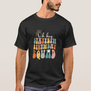 60 jaar oude kindermeisje Retro Groovy 60th Birth T-shirt