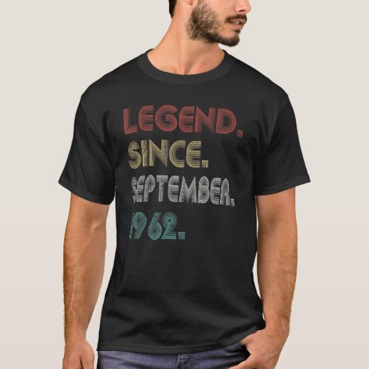 60 jaar oude  legering sinds september 1962 6 t-shirt (Voorkant)