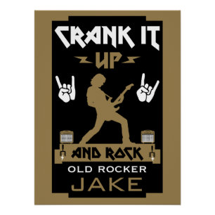60 jaar oude rockers perfect poster