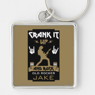60 jaar oude rockers sleutelhanger