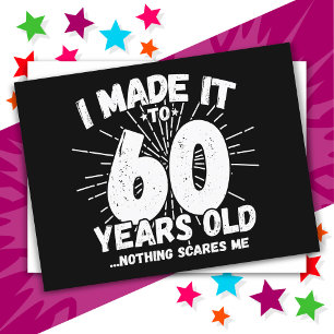 60 Jaar Oude Sarcastische Meme Funny 60ste Verjaar Briefkaart
