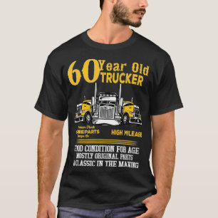 60 jaar oude trucker grappig 60e verjaardagscadeau t-shirt