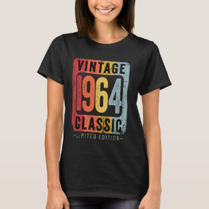 60 jaar oude Vintage 1964 60e verjaardag T-shirt