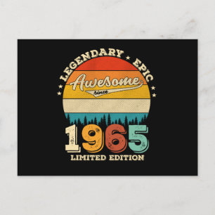 60 Jaar Verjaardag 1965 Geweldig 60ste Verjaardag Briefkaart