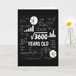 60 Jaar Verjaardag Wiskunde Lerares 60e Verjaardag Kaart