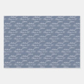 60 jaar zwart-wit 60ste verjaardag inpakpapier vel (Voorkant 3)