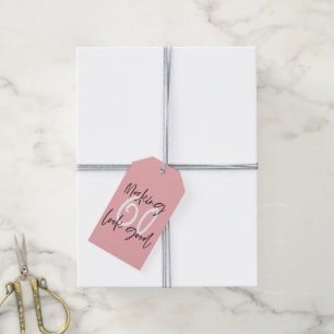 60-jarig maken bedankt voor je verjaardag cadeaulabel