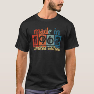 60-jarige 60-jarige geschenken van 1962, beperkt t-shirt