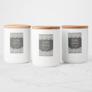 60-jarige luipaard en sassy 60ste verjaardag voedselcontainer etiket