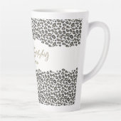 60-jarige luipaard roze en sassy 60-jarige verjaar latte mok (Rechts)