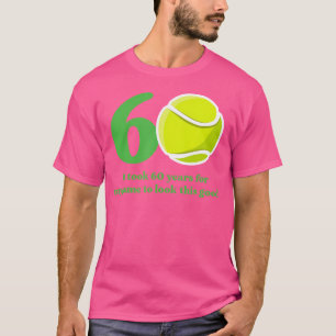 60-jarige tennisser 60ste verjaardag t-shirt
