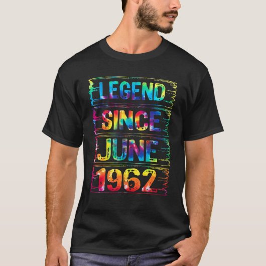60 juni 1962 60e Stropdas van de geboorte Dy T-shirt (Voorkant)