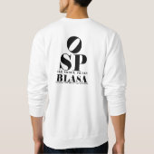 60+ Koudwaterig Sweatshirt met BLASA op achterzijd (Achterkant)