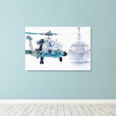 60-MH-SEAHAWK 24 x 36 Canvas Afdruk (Insitu (Houten vloer))