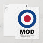 60 Mod Target Briefkaart (Voorkant / Achterkant)