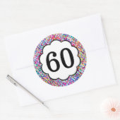 60 - Numéros Stickers colorés (Enveloppe)