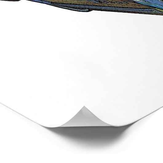 60 Poster Uitzicht achterzijde Oldsmobile (Hoek)