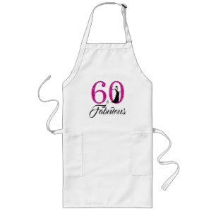 60 Prachtig Roze Glitter 60e Verjaardag Feestcadea Lang Schort