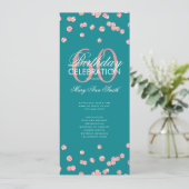 60 Programme d'anniversaire Rose Gold Parties scin (Debout devant)