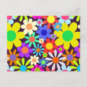 60 Retro Country Floral Daisy Field Briefkaart (Voorkant)
