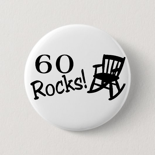 60 Rocks (Rocker) Ronde Button 5,7 Cm (Voorkant)