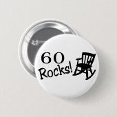 60 Rocks (Rocker) Ronde Button 5,7 Cm (Voorkant /achterkant)