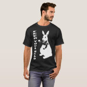 60_s Geïnspireerd Witte Konijn Alice in Wonderland T-shirt (Voorkant volledig)