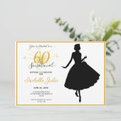 60 & SENSATIONAL 60e anniversaire Invitation (Debout devant)